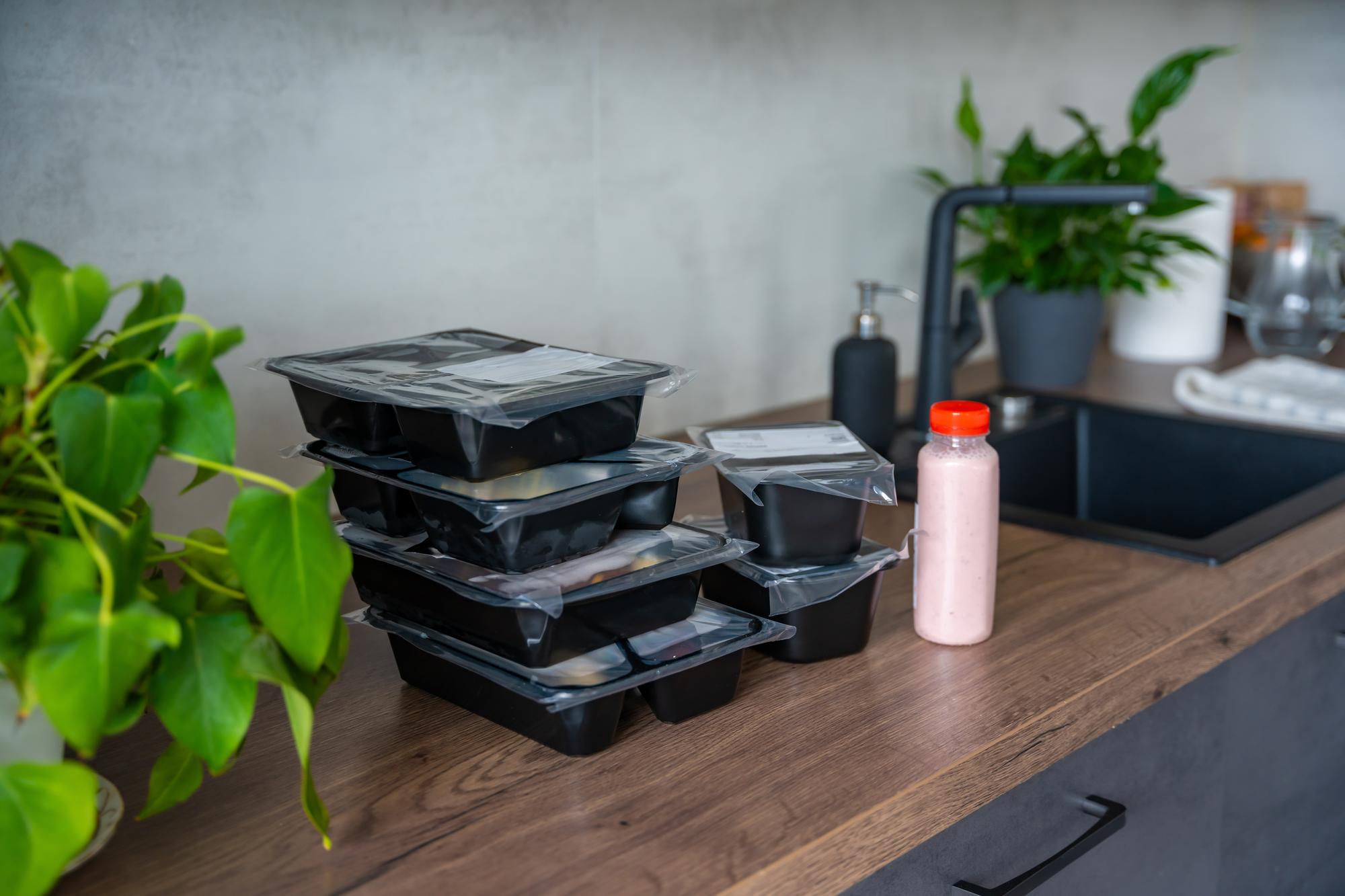 selection of meal kit boxes